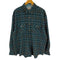 NORTHWEST BLUE チェックボタンダウンアクリルシャツ メンズ import:XL