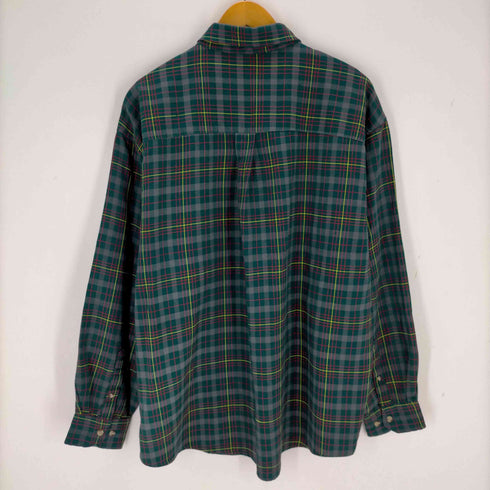 NORTHWEST BLUE チェックボタンダウンアクリルシャツ メンズ import:XL
