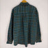 NORTHWEST BLUE チェックボタンダウンアクリルシャツ メンズ import:XL