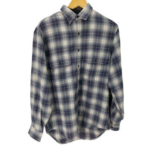 ランズエンド LANDS END ボタンダウン チェックシャツ フラップ付き メンズ import:S