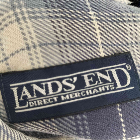 ランズエンド LANDS END ボタンダウン チェックシャツ フラップ付き メンズ import:S