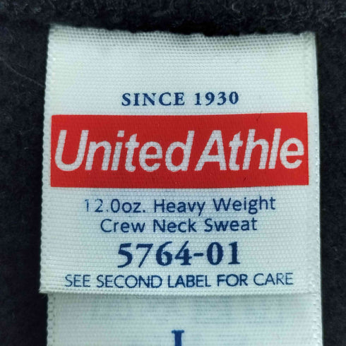ユナイテッドアスレ UNITED ATHLE 両面プリント クルーネックスウェット メンズ import:L