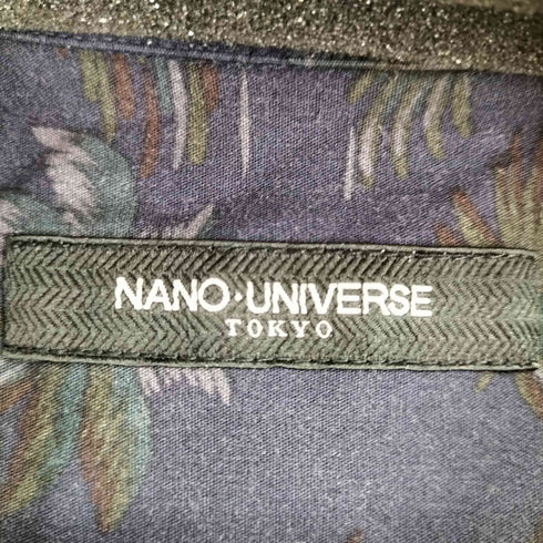 ナノユニバース NANO universe 総柄レーヨン S/S アロハシャツ メンズ JPN:L