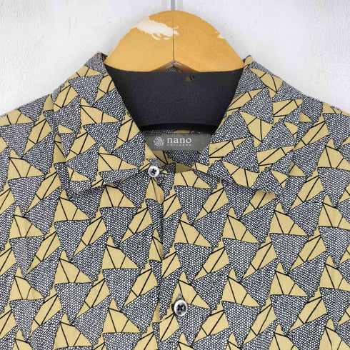 ナノユニバース NANO universe 総柄レーヨン S/S アロハシャツ メンズ JPN:L