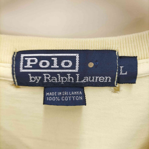 ポロバイラルフローレン Polo by RALPH LAUREN ポニー 刺繍 Vネック S/S Tシャツ メンズ import:L