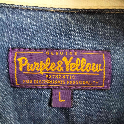 パープルアンドイエロー Purple&Yellow デニム L/S ウエスタンシャツ メンズ JPN:L