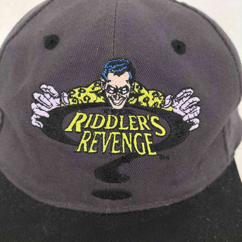 Six Flags RIDDLER'S REVENGE キャラクター刺繍デザイン キャップ メンズ