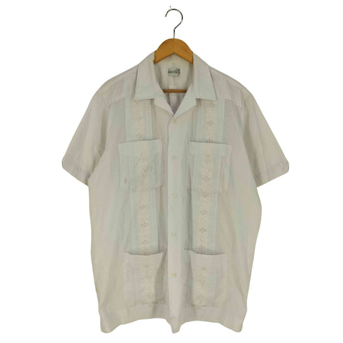 ドグァジャベーラ GUAYABERA ショートスリーブ キューバシャツ メンズ import:L