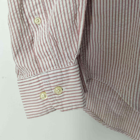 ランズエンド LANDS END シアサッカー BDストライプシャツ メンズ import:S