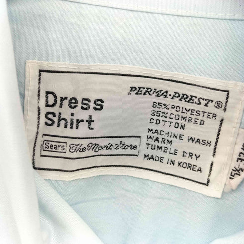 シアーズ Sears コットンポリ ドレスシャツ メンズ 15 1/2-32/32