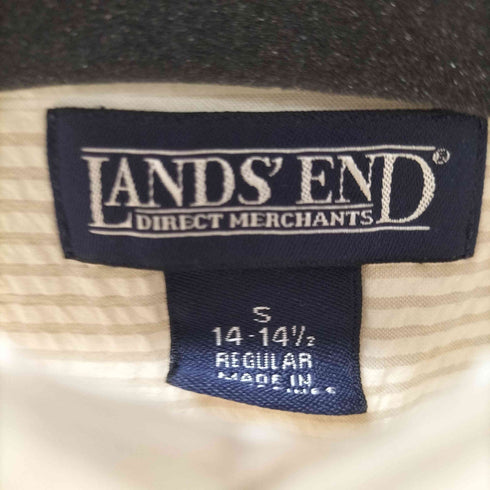 ランズエンド LANDS END シアサッカー BDストライプシャツ メンズ import:S