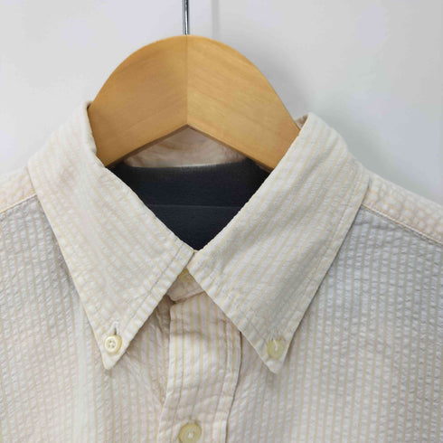 ランズエンド LANDS END シアサッカー BDストライプシャツ メンズ import:S