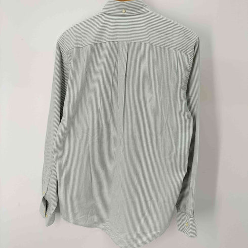 ランズエンド LANDS END シアサッカー BDストライプシャツ メンズ import:S