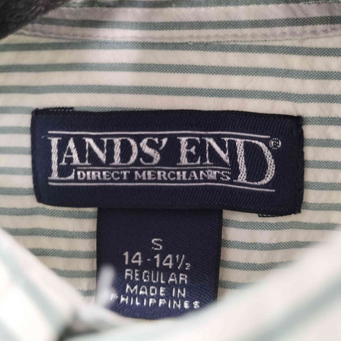 ランズエンド LANDS END シアサッカー BDストライプシャツ メンズ import:S