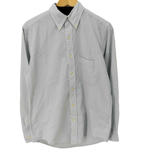 ランズエンド LANDS END シアサッカー BDストライプシャツ メンズ import:S