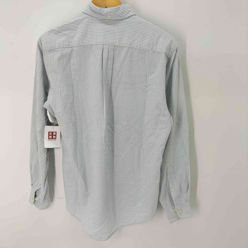ランズエンド LANDS END シアサッカー BDストライプシャツ メンズ import:S