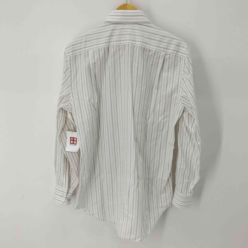 エルメネジルドゼニア Ermenegildo Zegna スペイン製 L/Sストライプシャツ メンズ US:40