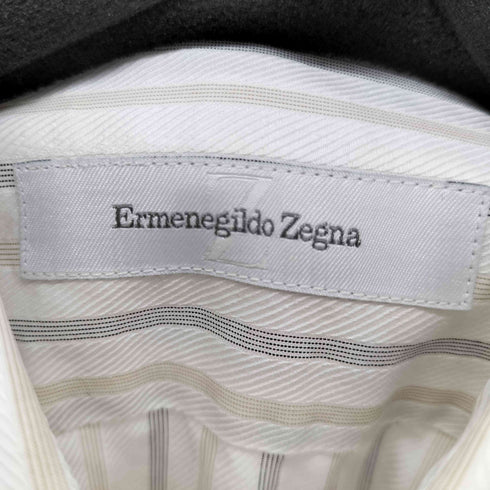 エルメネジルドゼニア Ermenegildo Zegna スペイン製 L/Sストライプシャツ メンズ US:40