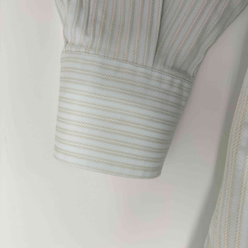 コルネリアーニ Corneliani イタリア製 ストライプ レギュラーカラーシャツ メンズ 39