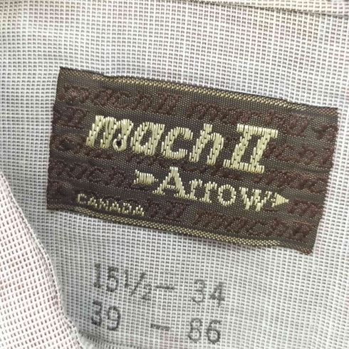 アロー ARROW 70s レギュラーカラーシャツ メンズ 15 1/2-34
