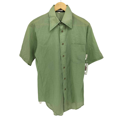 ヴァンヒューゼン VAN HEUSEN 70s 417 vanopress 襟芯 半袖シャツ メンズ