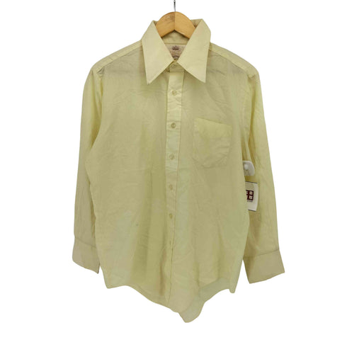Vintage 70s 襟芯 レギュラーカラーシャツ メンズ 15 1/2-32