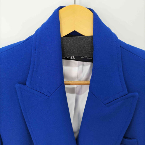 ザラ ZARA DOUBLE BREASTED BLAZER ダブルテーラードジャケット 金ボタン レディース import:M