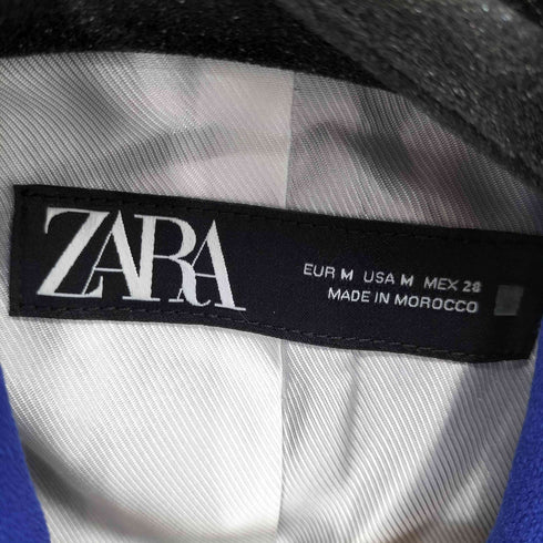 ザラ ZARA DOUBLE BREASTED BLAZER ダブルテーラードジャケット 金ボタン レディース import:M
