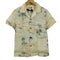 ジャックローズ JACKROSE ヤシの木 パイナップル 海 総柄 S/S オープンカラー アロハシャツ メンズ JPN:M