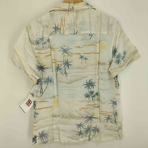 ジャックローズ JACKROSE ヤシの木 パイナップル 海 総柄 S/S オープンカラー アロハシャツ メンズ JPN:M