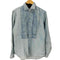 ポロラルフローレン POLO RALPH LAUREN INDIGO LINEN ピンタックドレスシャツ レディース S