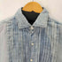 ポロラルフローレン POLO RALPH LAUREN INDIGO LINEN ピンタックドレスシャツ レディース S