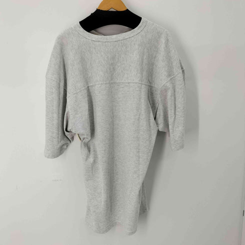 チャンピオン Champion 90s USA製 ロゴ刺繍Vネック半袖スウェット オーバーサイズ メンズ import:L