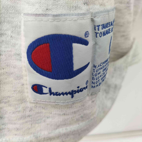 チャンピオン Champion 90s USA製 ロゴ刺繍Vネック半袖スウェット オーバーサイズ メンズ import:L