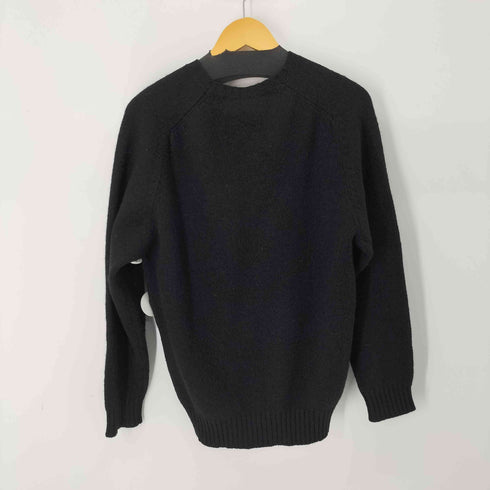 peter blance shetland スコットランド製 Pure new wool シャギードッグ リブニットセーター メンズ UK:40