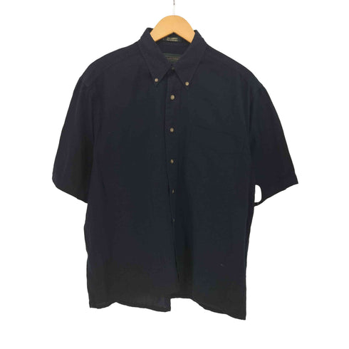 HILL&ARCHER 90s スリランカ製 コットン 半袖ボタンダウンシャツ メンズ import:M