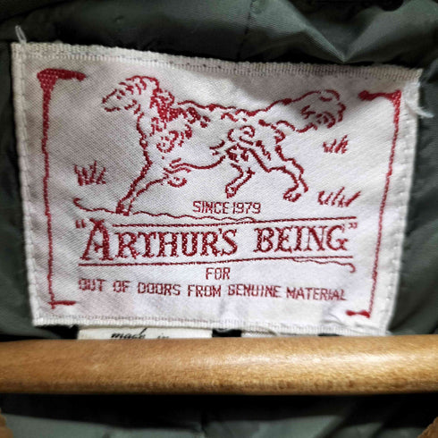 ARTHUR'S BEING キルティングライナー付 襟コーデュロイステンカラーコート メンズ JPN:S