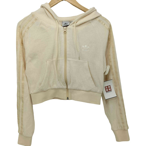 アディダス adidas Crop Full-Zip Hoodie レディース import:XS