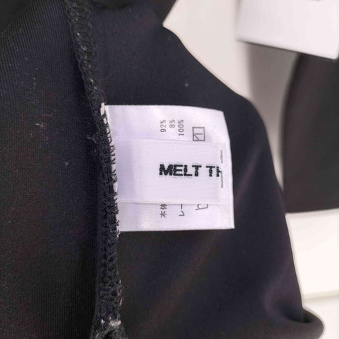 メルトザレディ Melt the lady スクエアネック レース切替 ロングワンピース レディース FREE