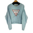 ゲス GUESS フロントプリントクロップドスウェット レディース import:XS