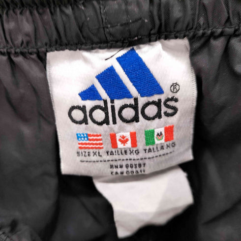 アディダス adidas 90s 万国旗タグ パフォーマンスロゴ刺繍ナイロンパンツ メンズ