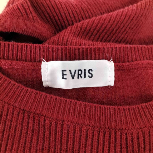 エヴリス EVRIS ウエストオープンロングニットワンピース レディース FREE