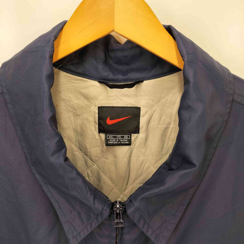 ナイキ NIKE 90-00S 赤黒タグ 裏地キルティング ジップアップ ナイロンジャケット メンズ import:XXL