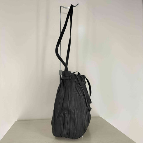 ザラ ZARA 2WAY プリーツ フェイクレザー ショルダーバッグ レディース
