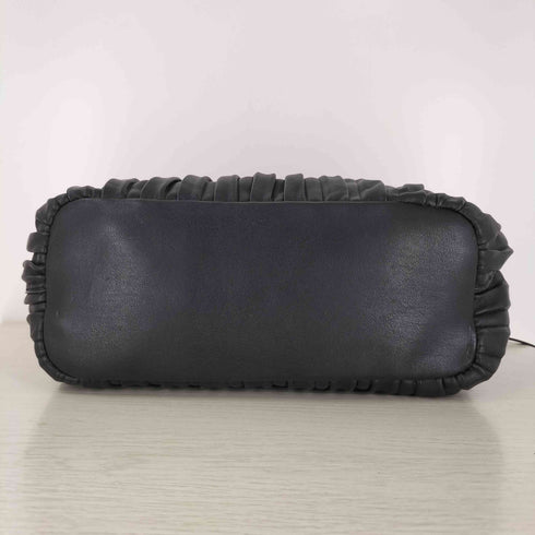 ザラ ZARA 2WAY プリーツ フェイクレザー ショルダーバッグ レディース