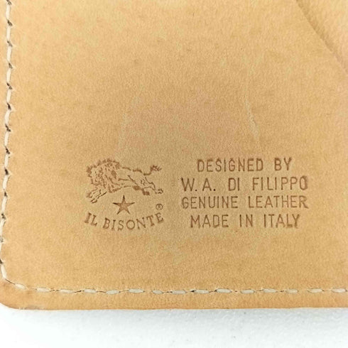 イルビゾンテ IL BISONTE レザー二つ折り財布 ミニウォレット メンズ