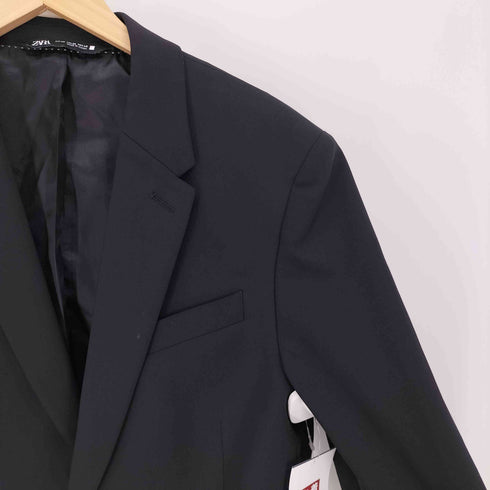 ザラ ZARA COOL COMFORT 3ポケット 2B シングルブレスト テーパード ジャケット メンズ 38