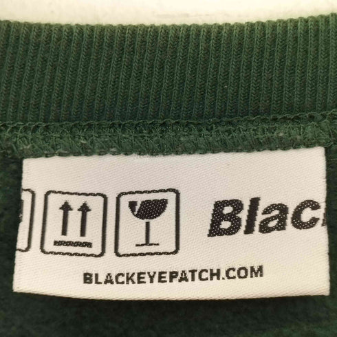 ザブラックアイパッチ THE BLACK EYE PATCH ワンポイント刺繍クルーネックスウェット メンズ JPN:L