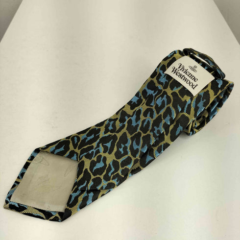 ヴィヴィアンウエストウッド Vivienne Westwood レオパード柄シルク100ネクタイ メンズ