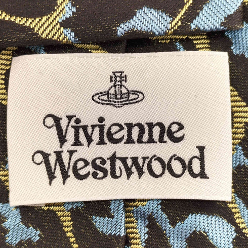 ヴィヴィアンウエストウッド Vivienne Westwood レオパード柄シルク100ネクタイ メンズ